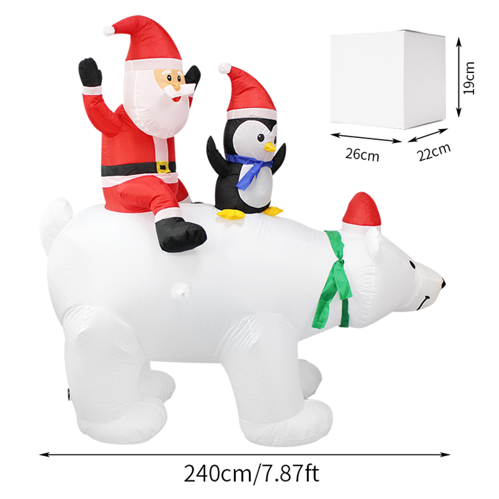 Polar Beer with Santa penguin inflatable